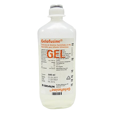 GELATINA SUCCINALADA 4G/100 ML INY 500 ML / GELOFUSINE - BRAUN