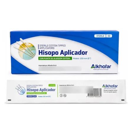 Imagen #0 del producto HISOPO APLICADOR CON PUNTA DE ALGODON