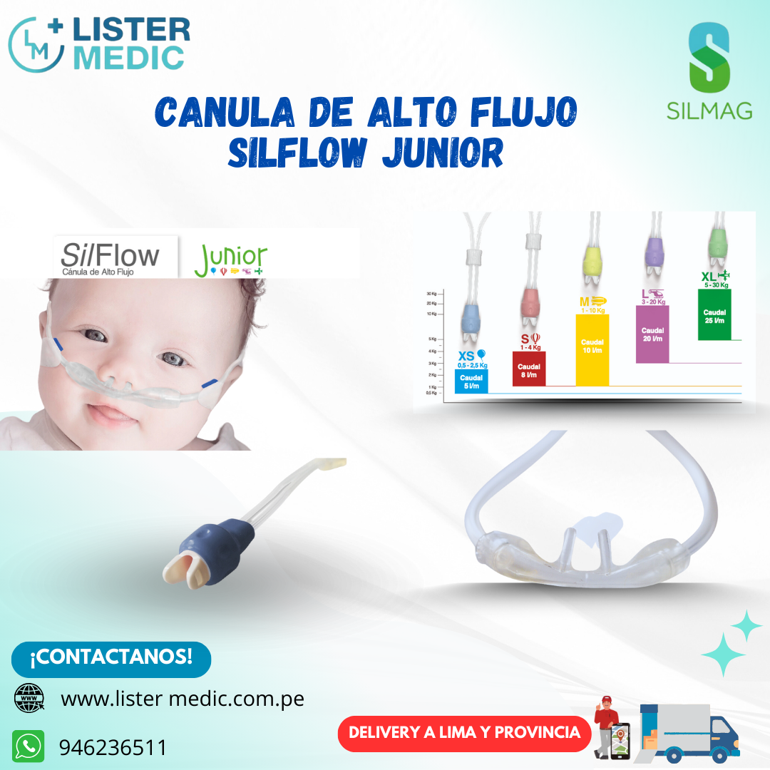 Imagen #0 del producto CANULA DE ALTO FLUJO PREMATURO - NEONATAL - PEDIATRICO SILMAG