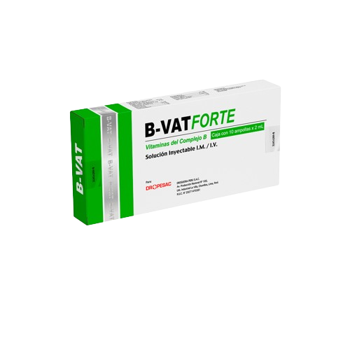 B-VAT FORTE 2ML (VITAMINAS DEL COMPLEJO B) - B-VAT